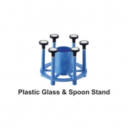 Plastic Glass & Spoon Stand