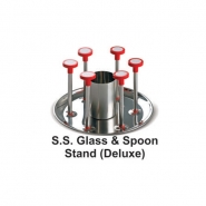 SS Glass & Spoon Stand (Deluxe)